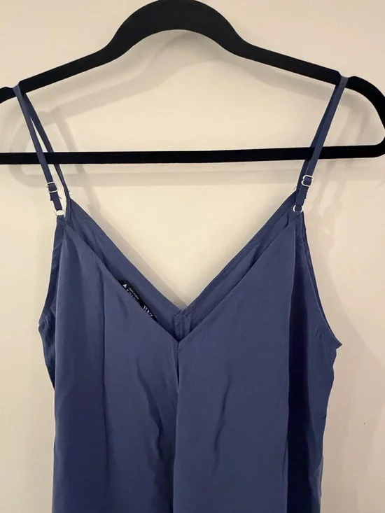 Zara V-Neck Maxi Dress in Slate Blue - Picture 3 of 6